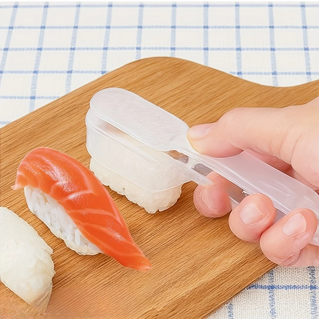 Juego de moldes para sushi, Kit antiadherente para hacer sushi DIY, polipropileno fácil de limpiar para sushi casero, cajas Bento, fiestas, 2 uds.