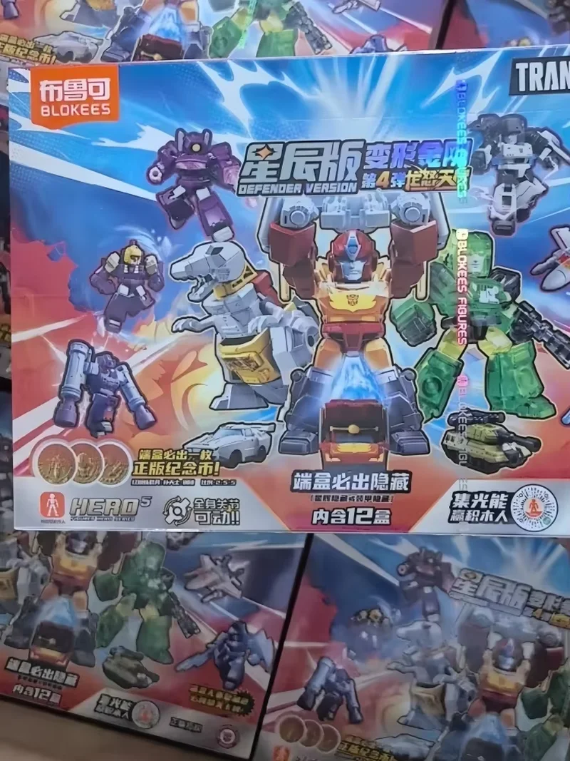 Transformers Original Blokees Blind Box Defender Version Vol.4 Megatron Toys Action Figure Mystery Box Assembly Model Kit ของขวัญ