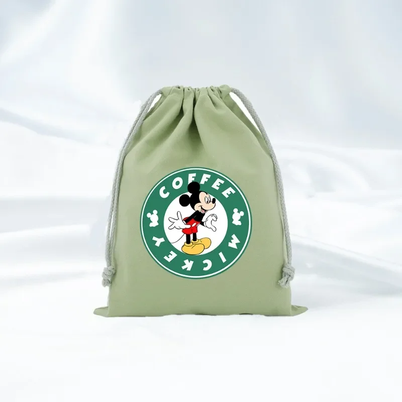 Disney Velvet Bag with Drawstrings Mickey Mouse Mini Drawstring Pockets Gift Bags Candy Pouch Used for Birthdays and Weddings