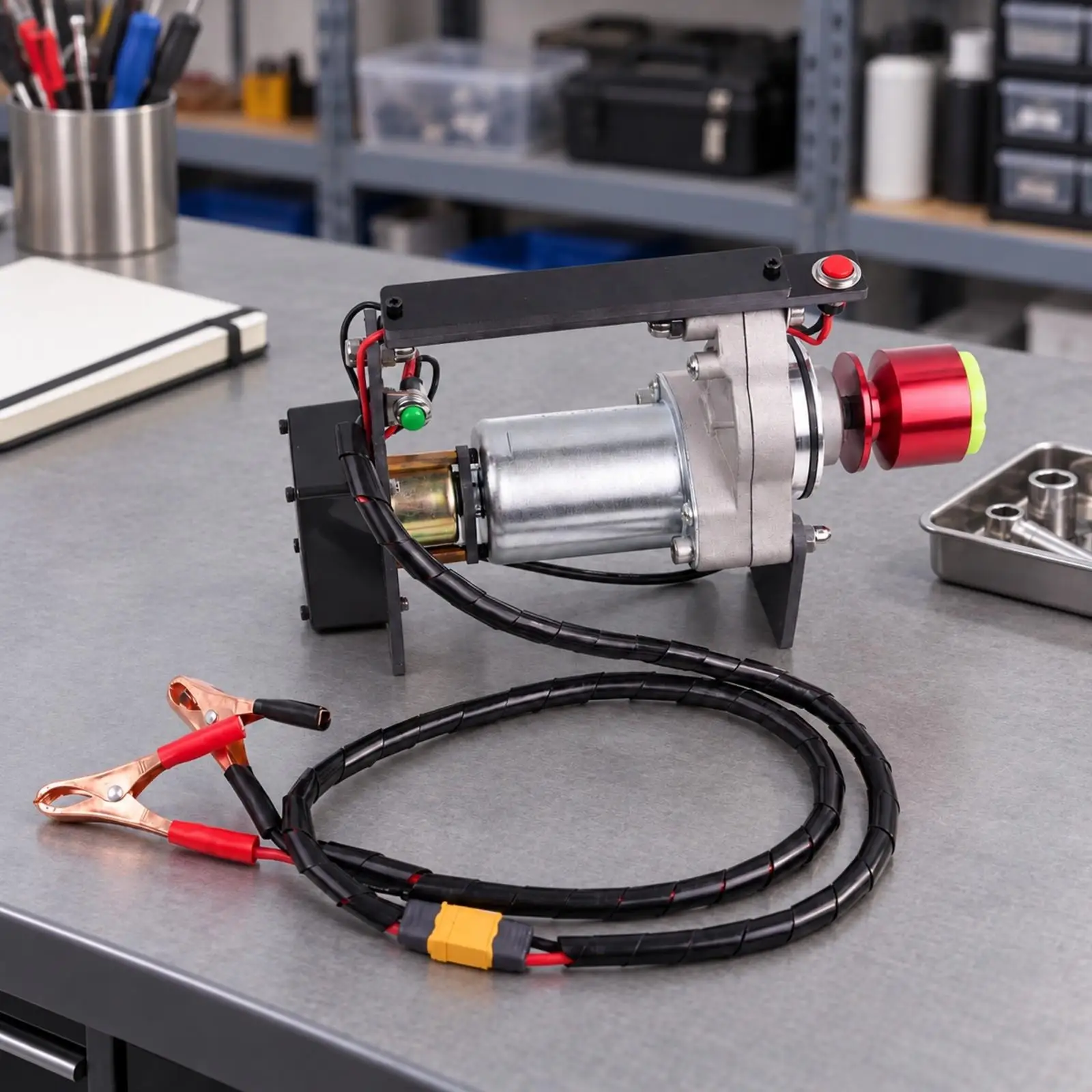 Mayatech TOC80 Electric Starter Compact Handheld RC Engine Starter with Alligator Clips 12V-18V High Power