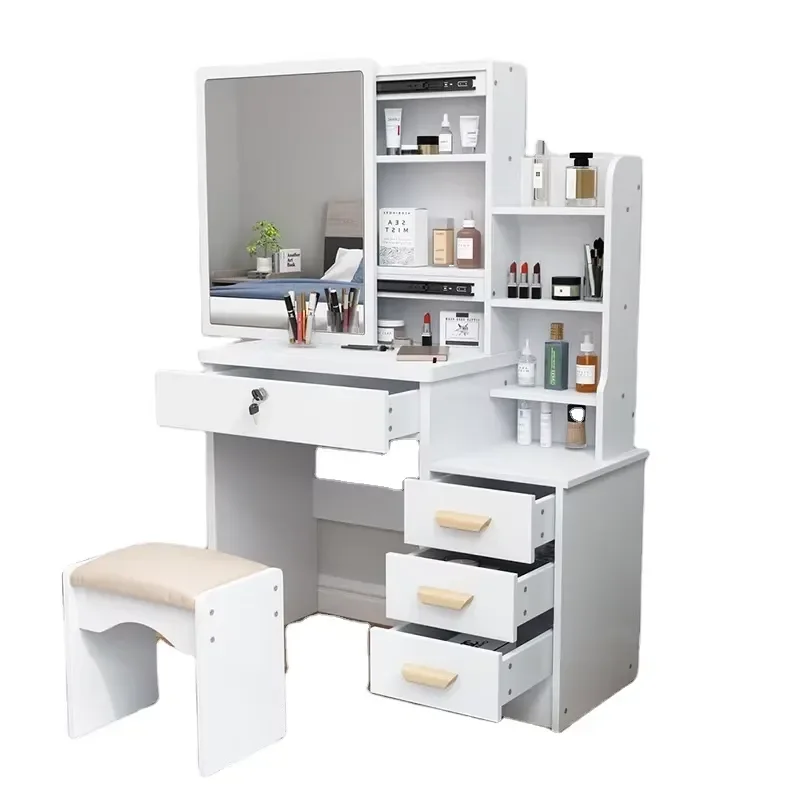 Modern Make up Table Set Dressing Table Set for Bedroom with Mirror