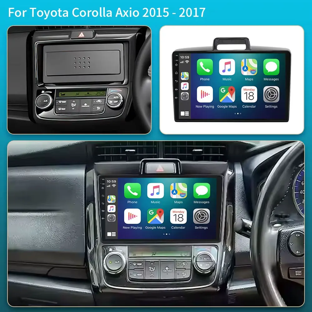 Android 16 For Toyota Corolla Axio 2 Fielder 3 E160 2012 - 2021 Car Radio Multimedia Video Player Navigation stereo GPS