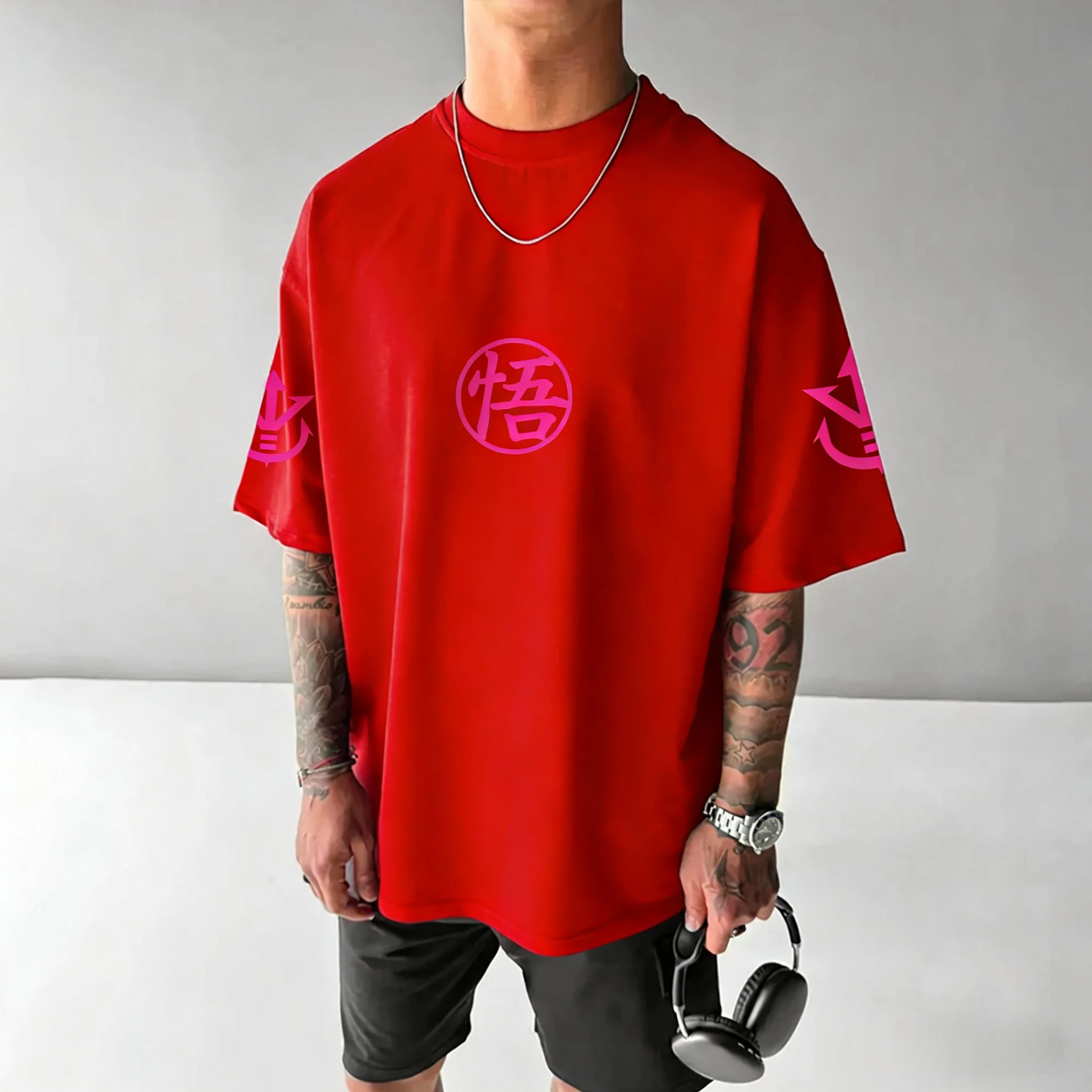 เสื้อยืดลายดราก้อนบอล โกคู แขนสั้น ทรงหลวม แบรนด์ Bandai สำหรับผู้ชายและผู้หญิง รุ่นซัมเมอร์ 2026 ระบายอากาศดี สไตล์สปอร์ต แฟชั่น ins