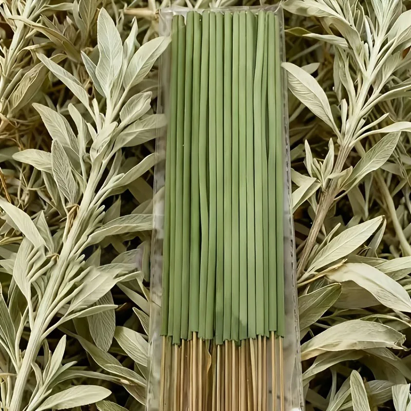 47/97 Essential Oil-Infused White Sage Incense Sticks for Home Purification and Deodorization, Garden Incense for Relaxation, Suitable for Meditation and Yoga, Holiday Decoration Gift, Enhances Ambiance, Relaxation, Meditation, Freshness, and Sensual Atmosphere