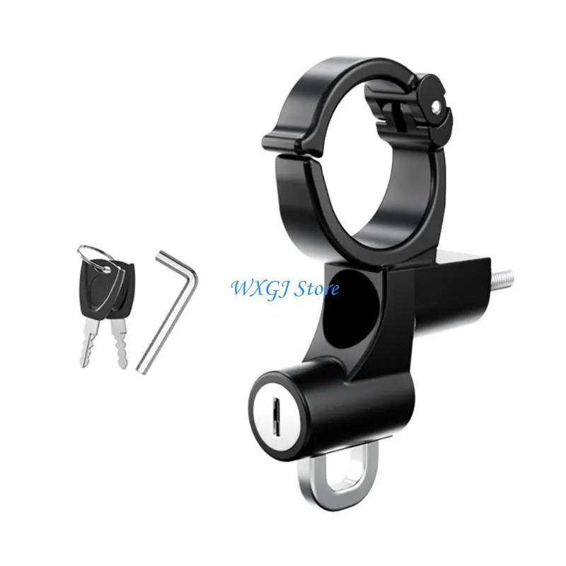 

37JE Motorcycle Universally Helmets Lock For Handlebar 20-38mm Tube Motorbike Bike