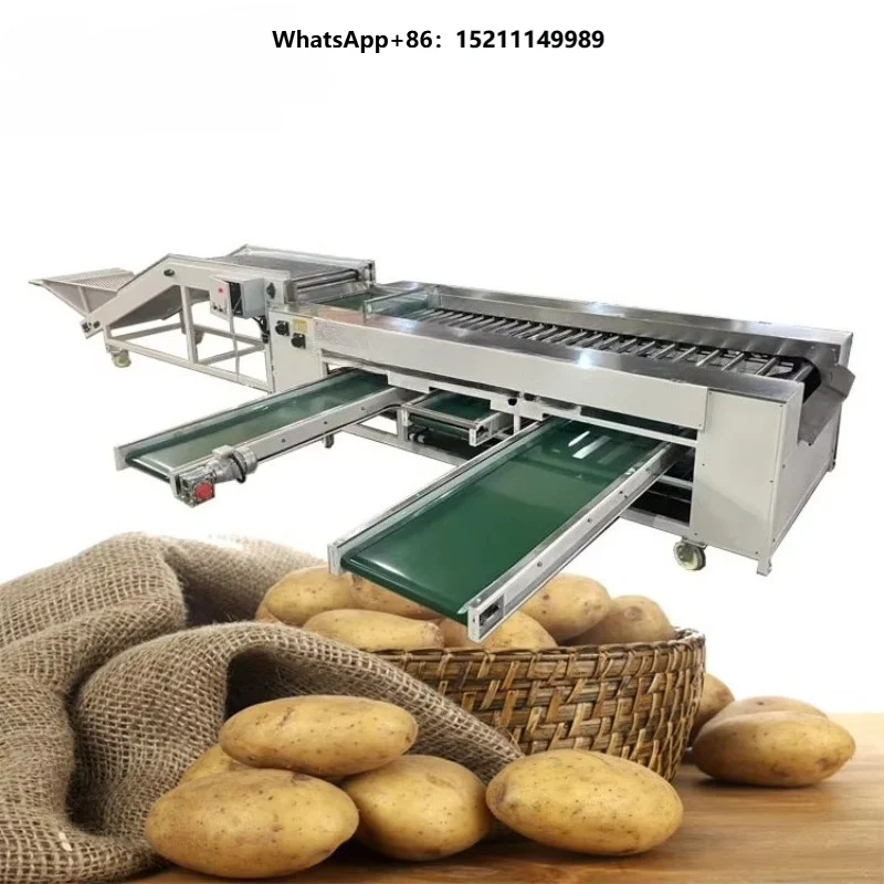 Roller Type Onion Lemon Sorting Machine /3ton Per Hour Potato Orange Tomato Grading Machine /Potato Grader Machine