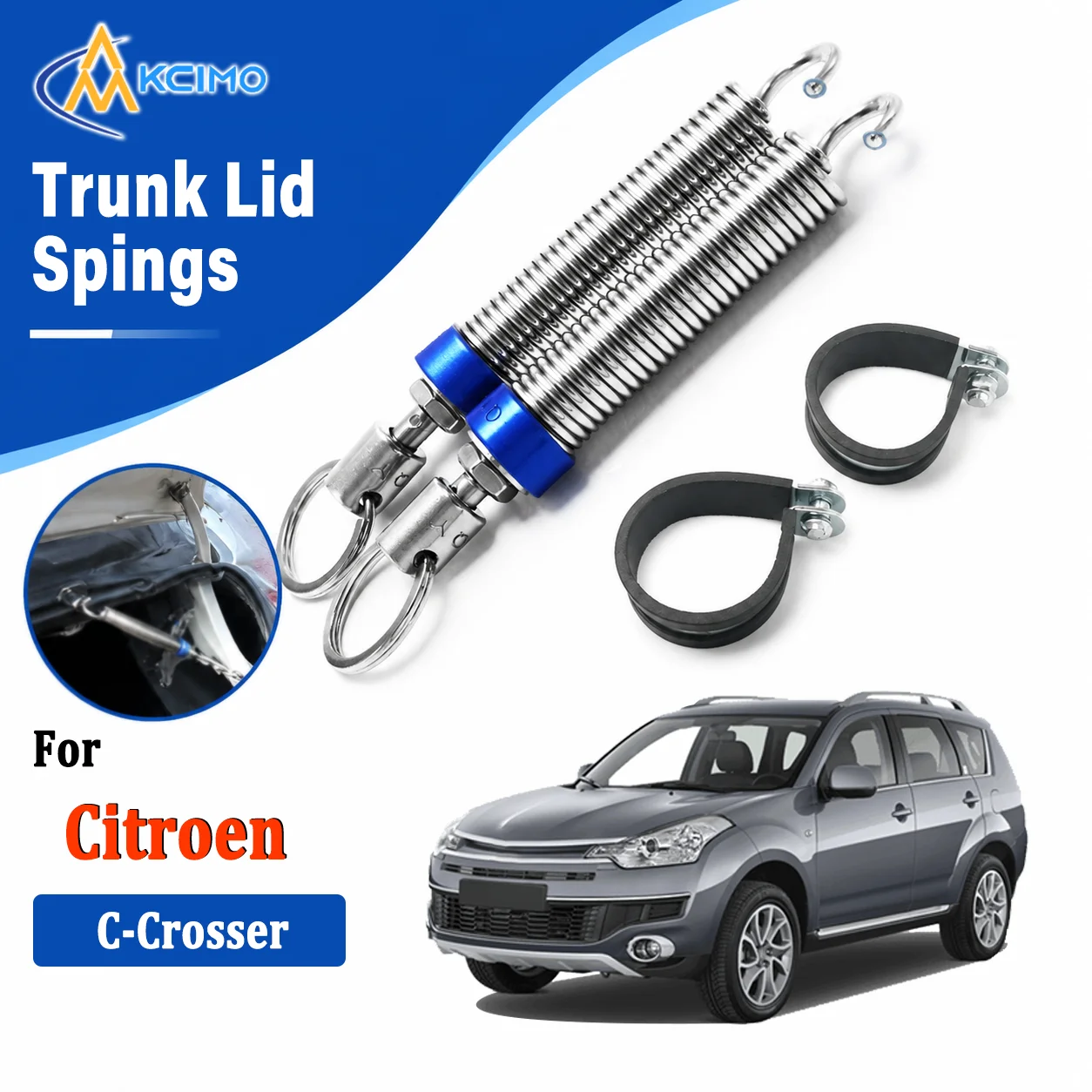 For  Citroen C-Crosser Premium Adjustable Car Trunk Boot Lid Auto‑Lift Spring High‑Carbon Alloy Steel Trunk Lid Opening Assist
