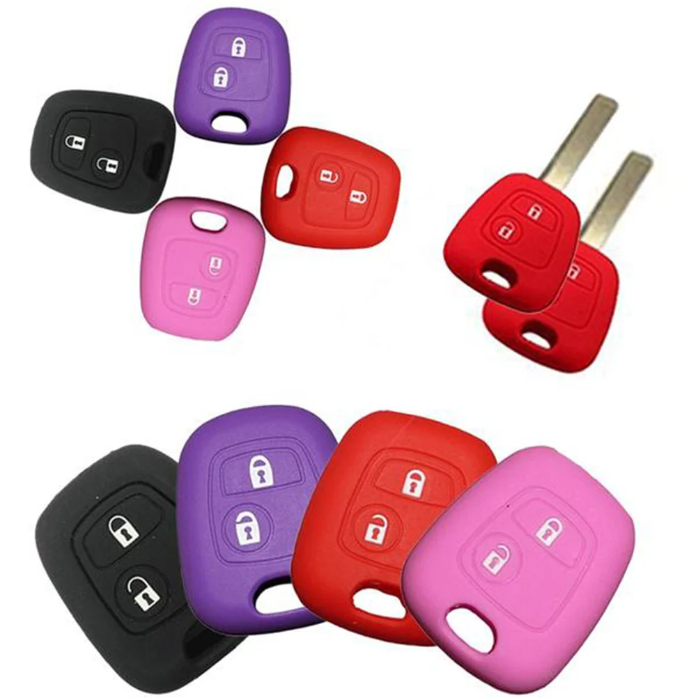 

Silicone Key Case Cover for Car Pink Protective Key Container with Shockproof Design for Keys Organizer and Pocket Protection