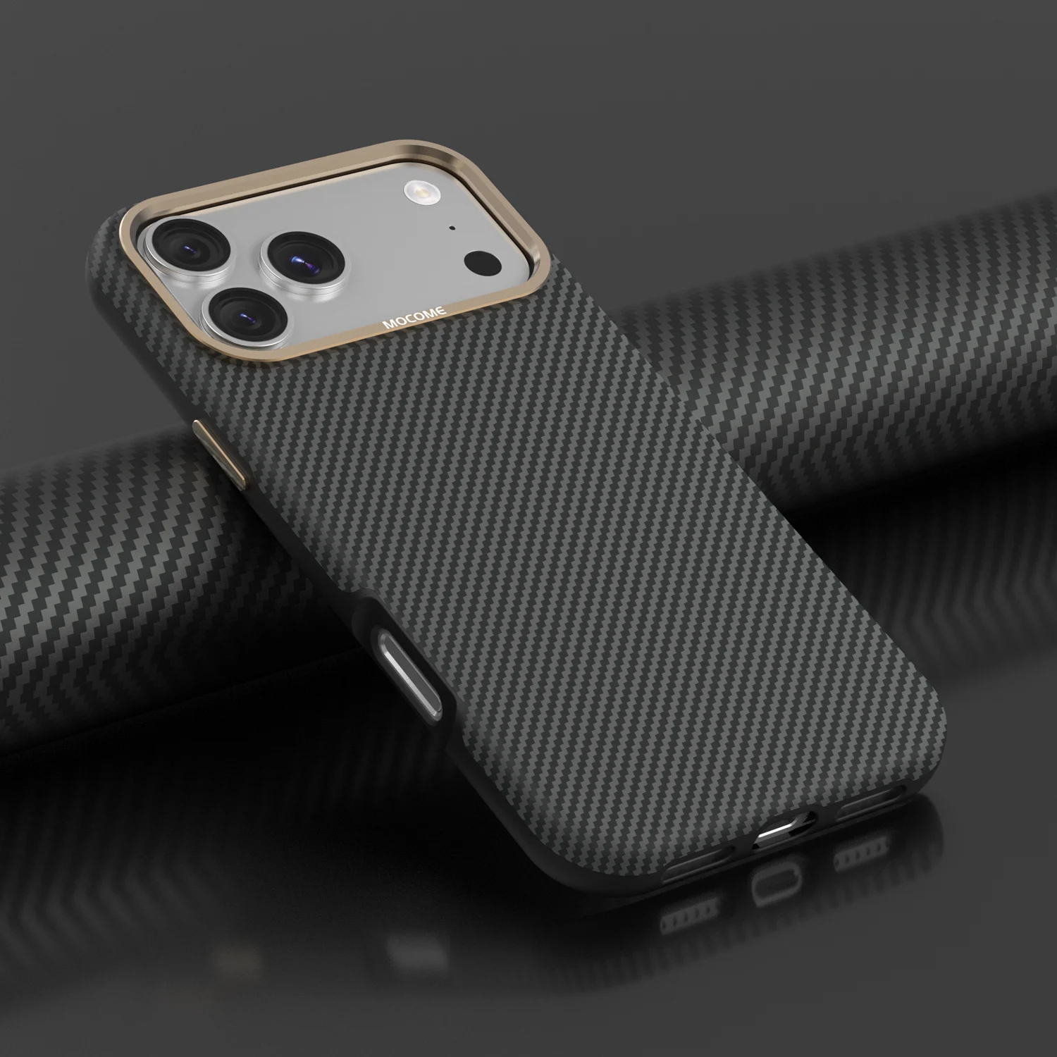 

Luxury Business Carbon Fiber Phone Case For iPhone 17 16 Pro 15 14 13 12 Pro Max AIR Metal Lens Shockproof Matte Back Cover
