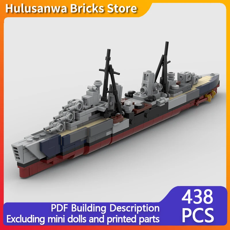 

Light Military Cruiser Model MOC Building Bricks War Equipment Modular Technology Gifts Holiday Assemble Children Toys Suit
