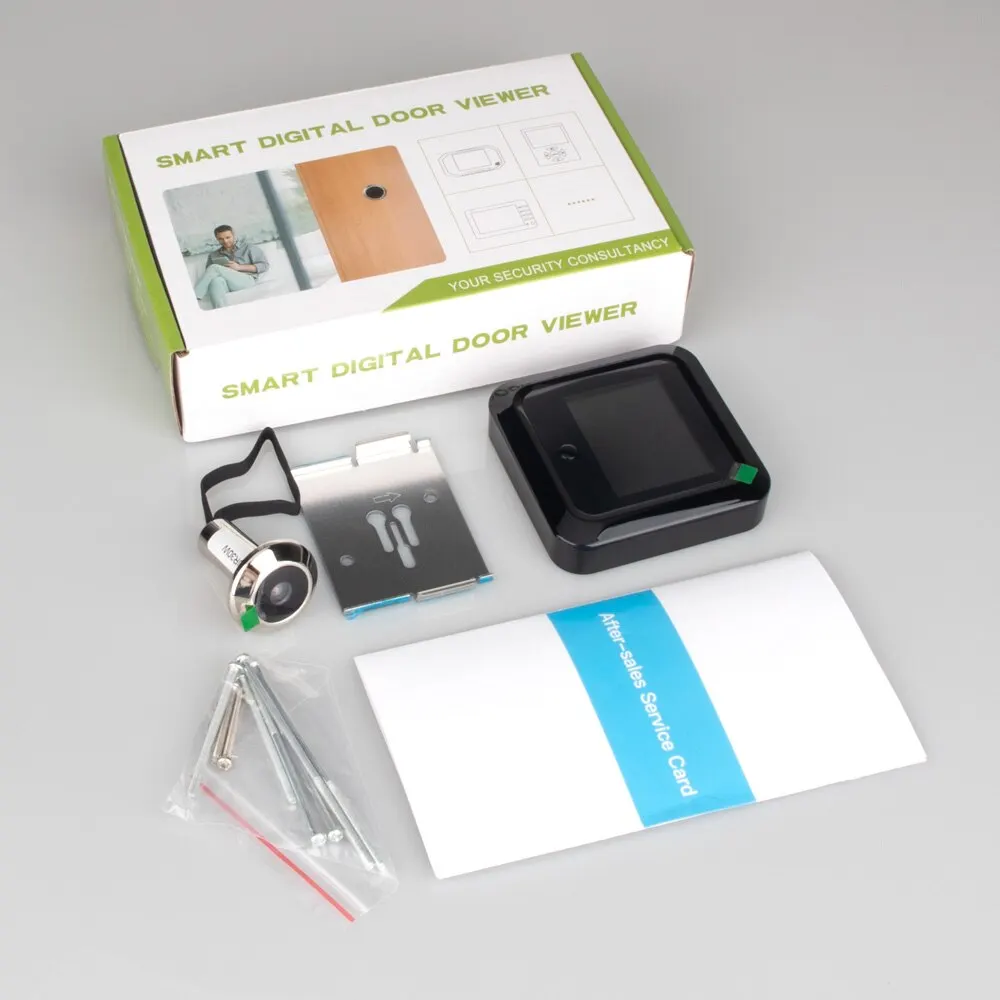 Smart Digital Door Viewer Camera 2.4 Inch 120° Peephole Security Monitor HD 240x320 Visual Doorbell 300000 Pixel Resolution