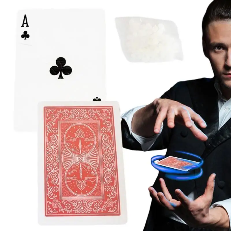 Magic Tricks Floating Cards Magic Tricks Close-up Rotary Card Toys Floating Flying Playing Card Magic Props UFO Card Magic