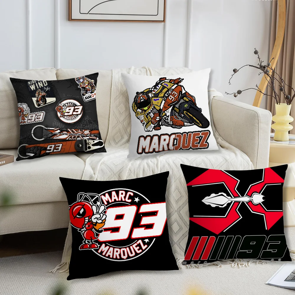 M-Marc M-Marquez 93 Pillow Case Square Cushion Room Bedroom Headboard Sofa Living Backrest Cushion Nap Time