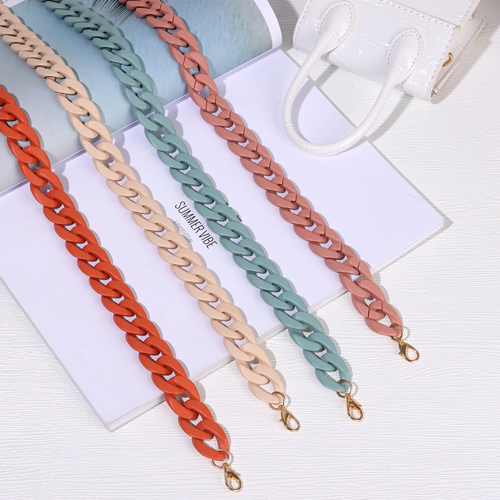 Crossbody Bag Replaceable Acrylic Resin Purse Chain Shoulder Bag Accessories Handbag Bag Straps Bag Chain Women Girls