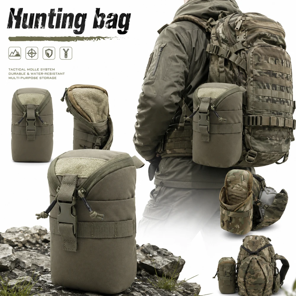 

Outdoor Tactical MOLLE Side Pouch Portable EDC Tool Organizer Storage Bag for Hiking Camping