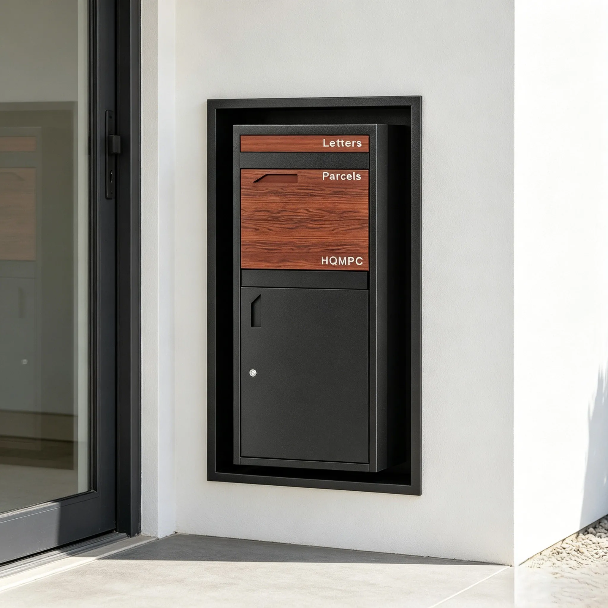Heavy duty lockable parcel delivery box waterproof metal mailbox anti-theft design suitable for home outdoor use