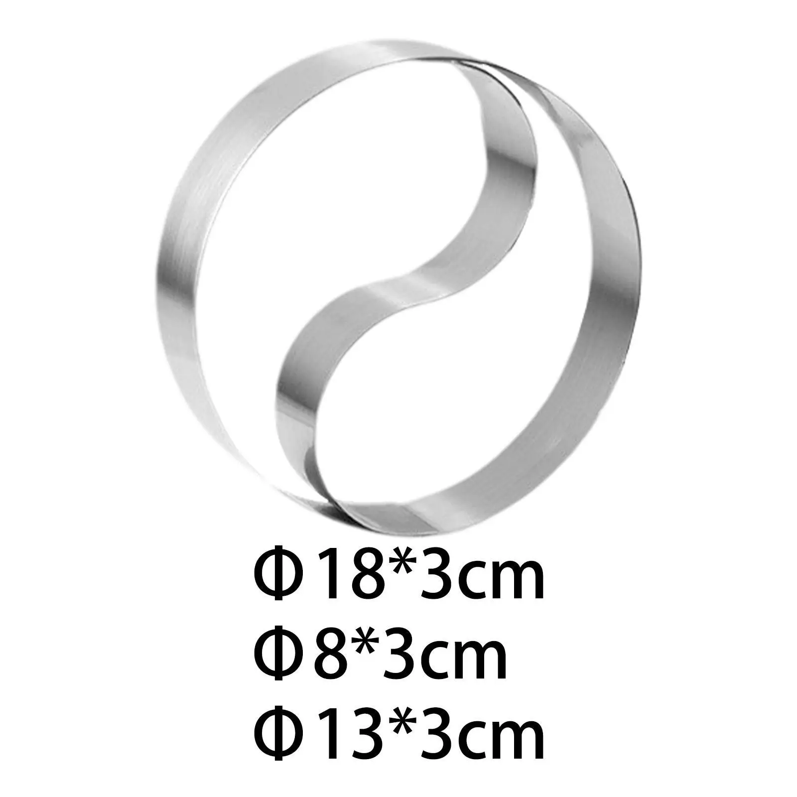 Cake Ring Tai Chi Shape DIY Baking Tool Round Cookies Salad Cake Dessert Die