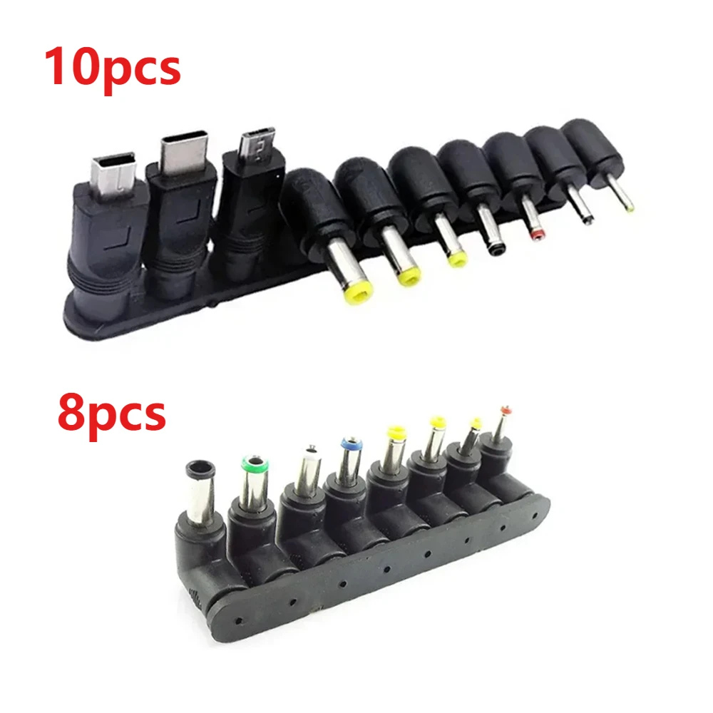 DC Power Connectors Plug Female 5.5MM*2.1MM Elbow Plug Converter 5.5MM*1.7MM 3.8*1.35MM 4.0*1.7MM Micro USB Socket Adapter