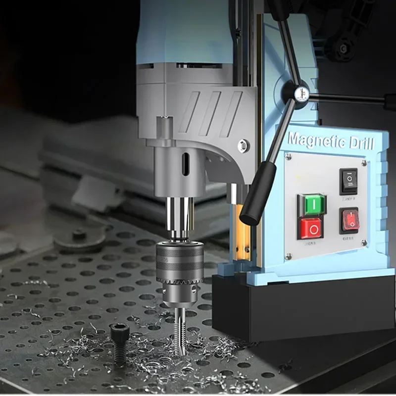 Новый портативный набор полых зажимов BAS700, магнитная дрель, промышленная магнитная дрель для сидений, всасывающая электромагнитная настольная дрель 22