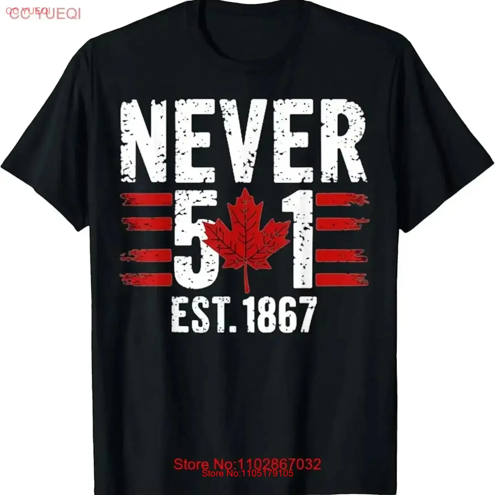 NEVER 51 Canada is Not For Sale EST 1867 Proud Canadian T Shirt vintage Washed Breathable fashion Versatile vintage Washed