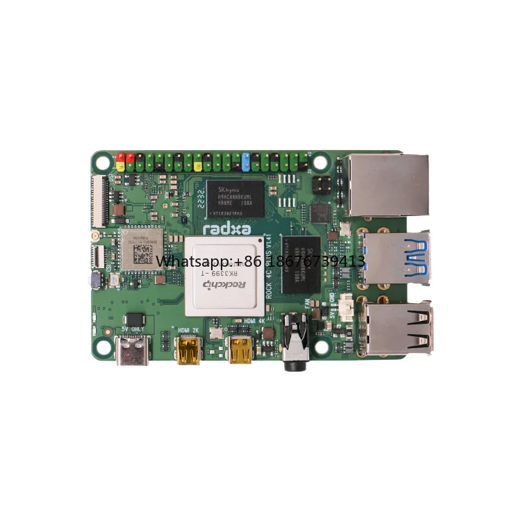 Hot Seller Radxa Development Board Rock 4c+ Rk3399-t Hexa-core CPU Single Computer Raspberry Pi Compatible Alternative