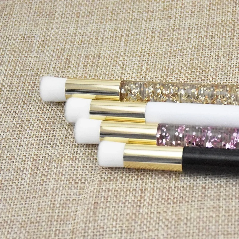 Profesjonalna szczoteczka do czyszczenia szamponu do przedłużania rzęs Różowa błyszcząca pianka do podnoszenia rzęs Narzędzia do czyszczenia nosa i twarzy