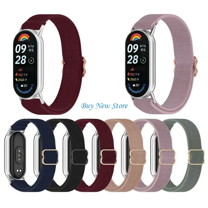 

20CE Soft Nylon Bands Breathable & Easy To Install Replacement Soft & Breathable Smartwatch Straps for Intelligent Band 9