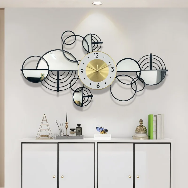 Modern Minimalist Living Room, Dining Room, Study Room, Creative Clock Decoration, Fashionable Living Room Entrance Decoration