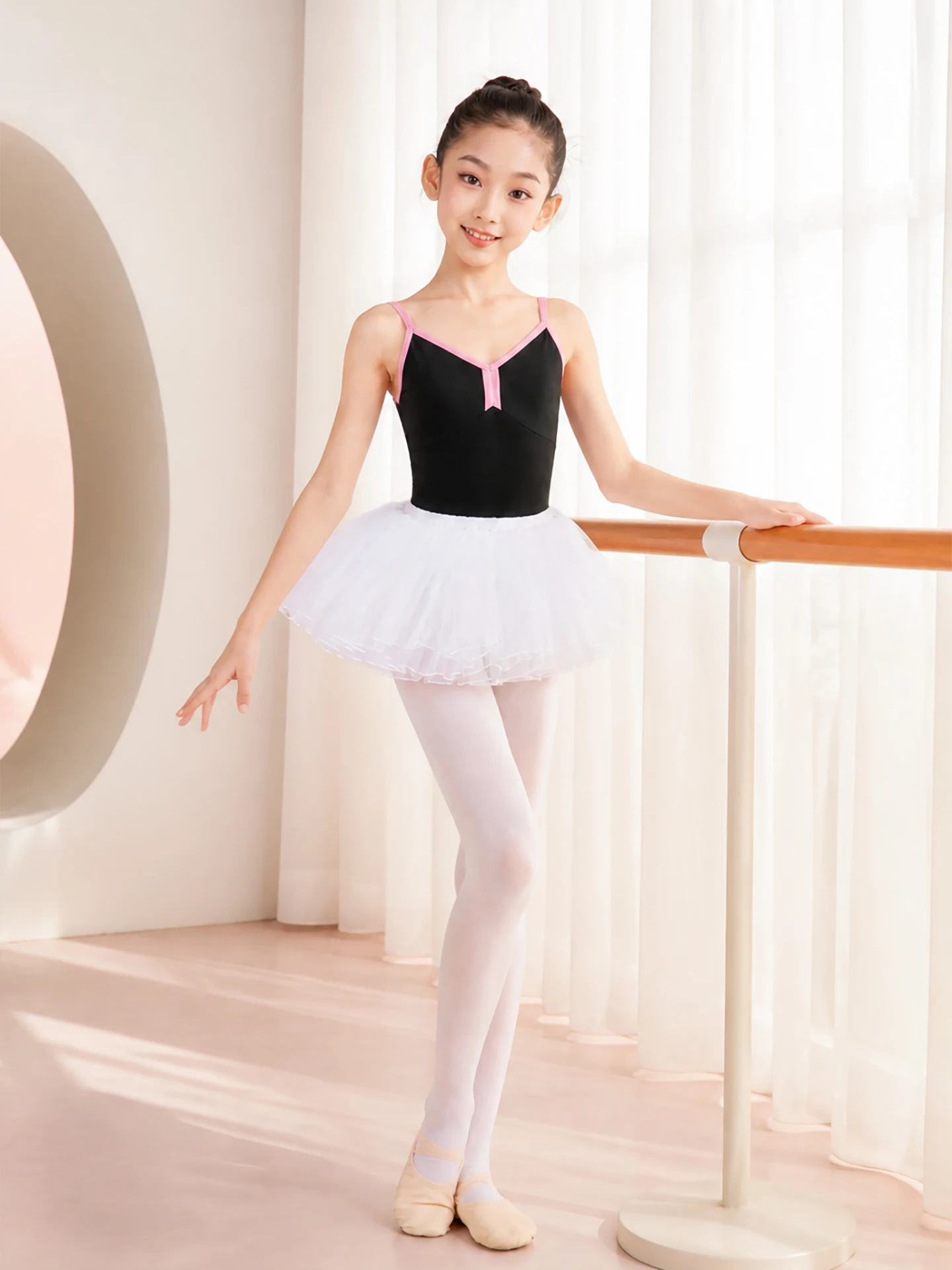 kamengku-2026-新しい子供用ダンス衣装バレエダンス練習スーツ体操ユニフォーム女の子用ストラップレスパフォーマンス衣装