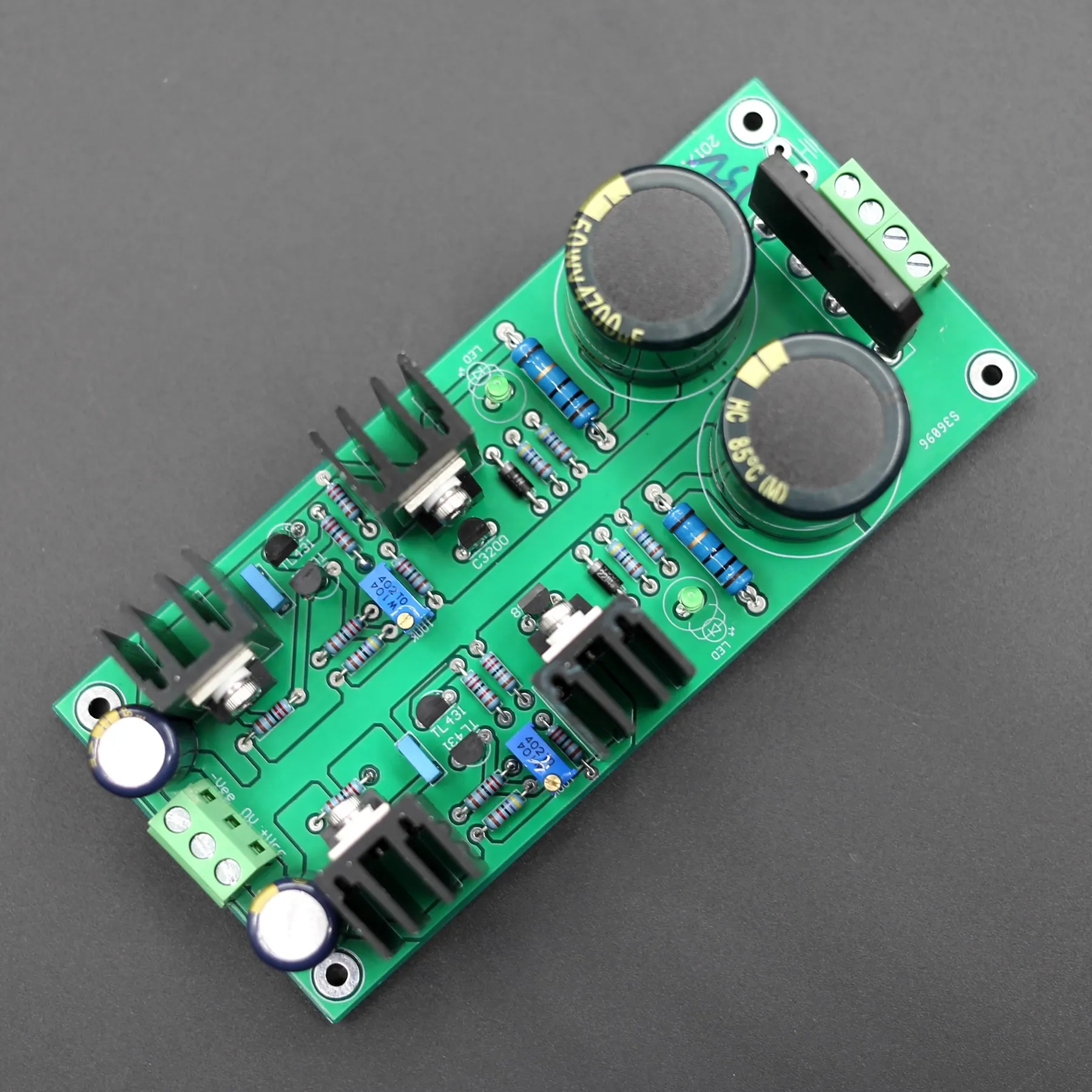 Assemble low noise precision class A shunt regulated power supply board Output +-15V/+-25V/+-28V/+-35V/+-45V