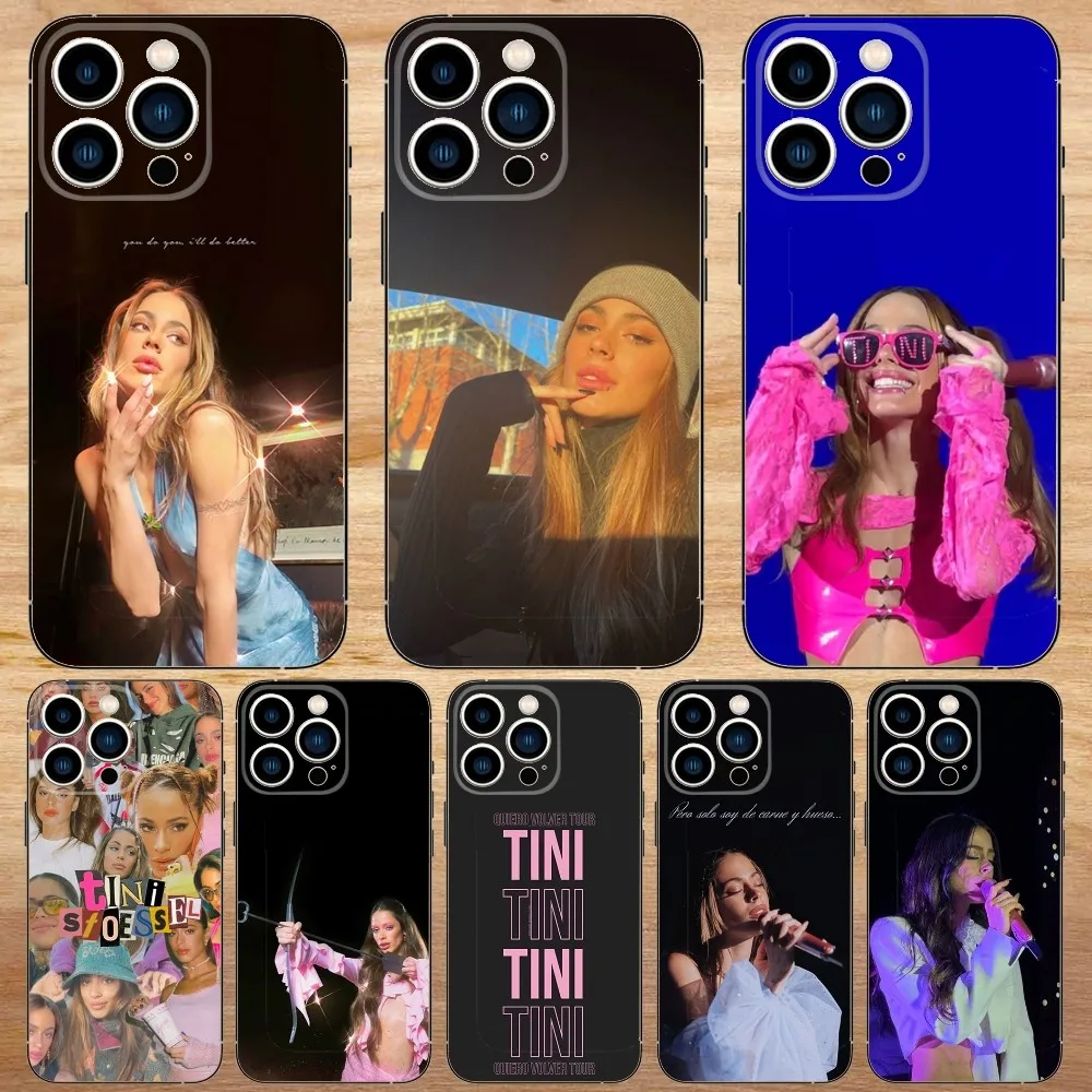 Tini Stoessel Phone Case For iPhone15,14,13,12,11,Pro,Max,Plus,Mini,X,XS,XR,8,7,6,S,Plus,SE Soft Black Case