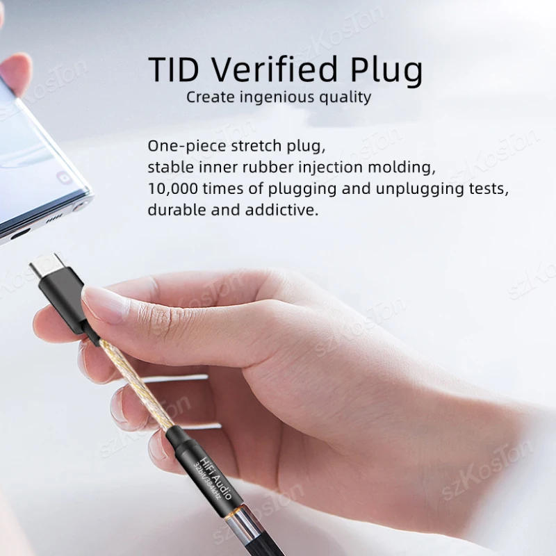 USB-C to 3.5mm Headphone Amplifier CX31993 Audio Interface Cable 32b/384kHz DAC HiFi Audio Decoding Adapter Type C Converter