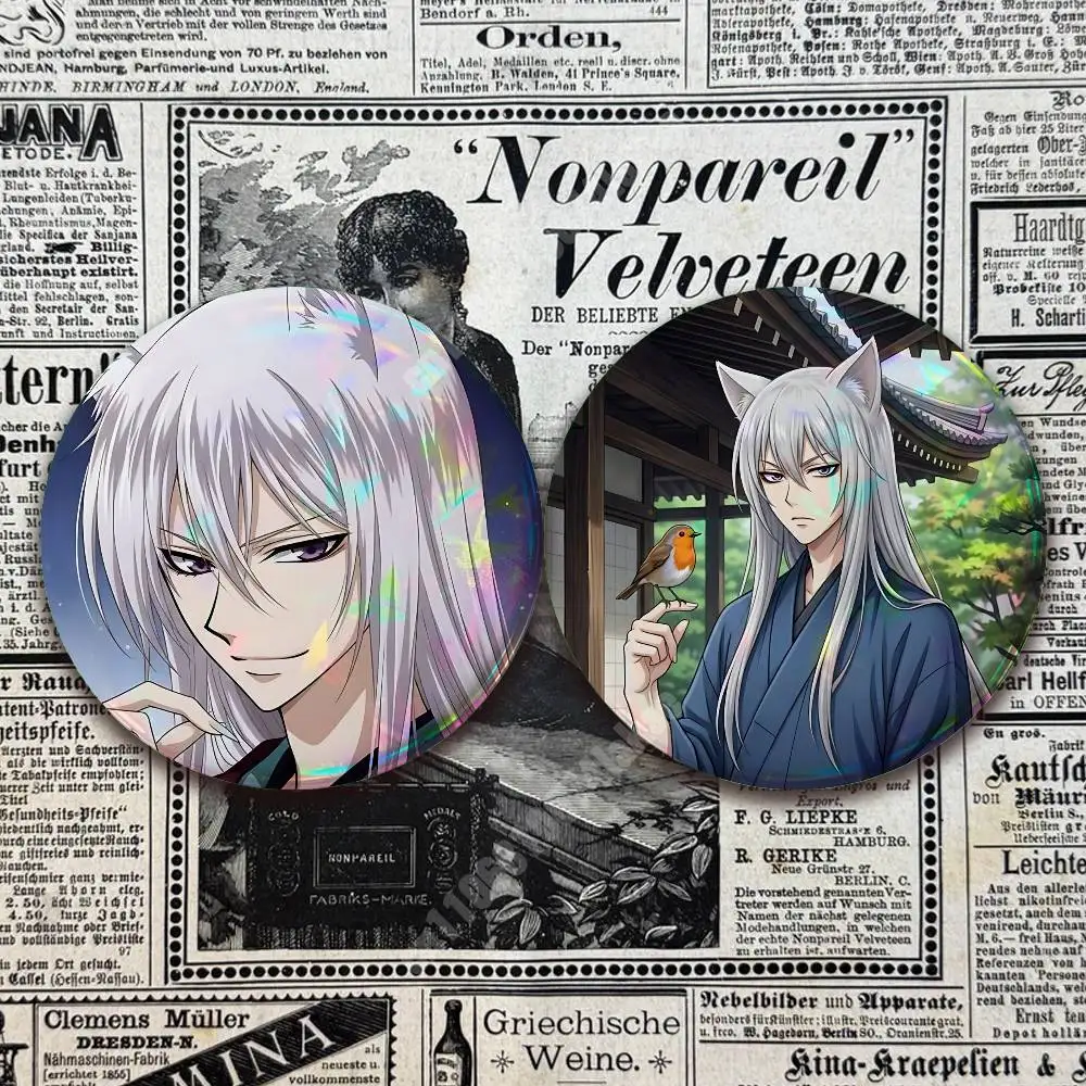 Kamisama Kiss Tomoe & Momozono Nanami Button Badge 2PC Sets for Bags & Clothes & Accessories Metal Pin Creative Gift view 6