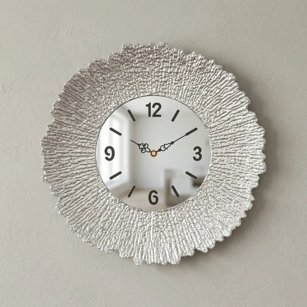 Modern Silent Wall Clock 33cm, Non-Ticking Quartz Sweep Movement,Decorative Hanging Clock for Living Room Bedroom Kitchen Office