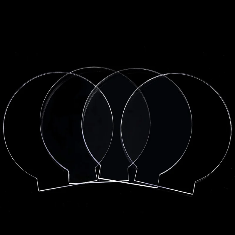 12 قطعة لوح أكريليك شفاف لوحة مستديرة سميكة (4 مللي متر) لوح أكريليك بلاستيكي لقاعدة إضاءة LED ، علامة ، مشاريع عرض ذاتية الصنع-B09B #5