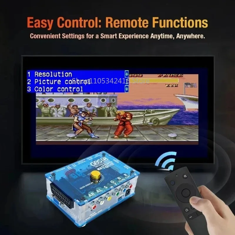 Mini GBS Control Video Converter for Dreamcast/PS2/NGC/SFC/WII RGBS/YPbPr/VGA/SCART to HDMI/VGA/RGB Adapter view 3