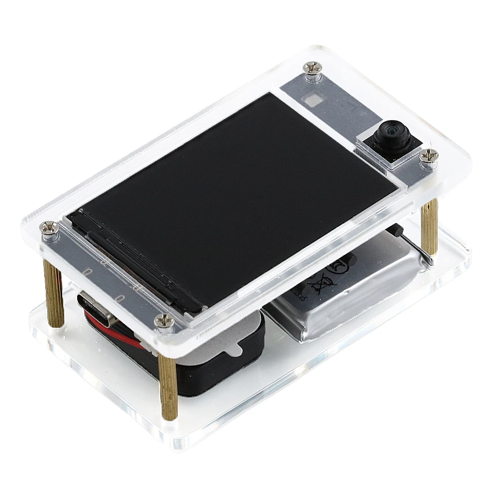 ESP32-S3 N16R8 WiFi Development Board Dual Microphone Support AI Voice Wake-up Object Recognition with 2Inch LCD Display for DIY