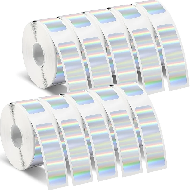 

10Pcs Label Paper Stickers 12*40mm D30 Compatible with D30/D32/D35/P15 Portable Label Printer Suitable for Office Use 1600 Label