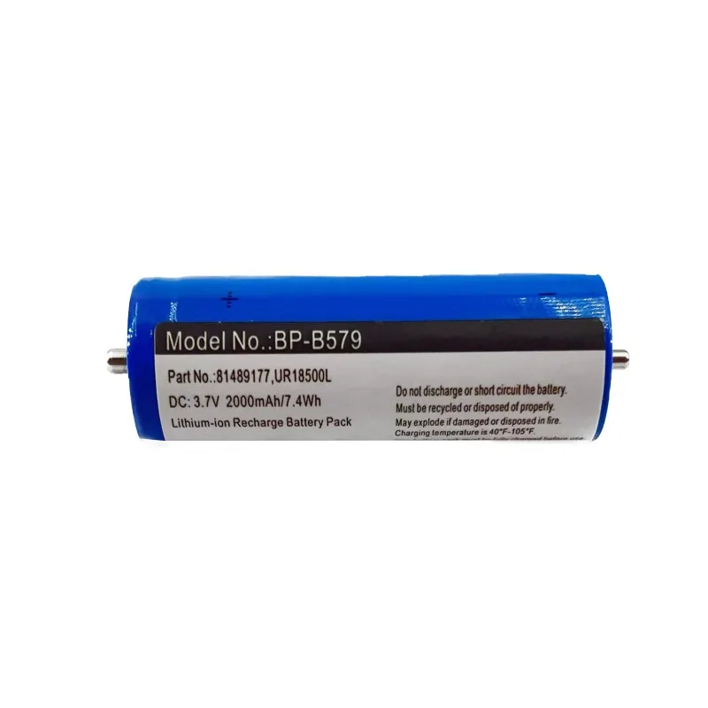 High Quality 5Pcs Battery UR18500L 3.7V 2000mAh For Braun Series 9 8 7 5 Electric Shavers Razor Pulsonic UR18500Y Brand New