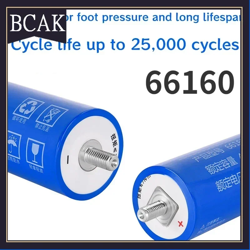 BCAK Style 2023 100% Original Real Capacity Yinlong 66160 2.3V 40Ah 30AH Lithium Titanate LTO Battery Cell for Car Audio Solar E