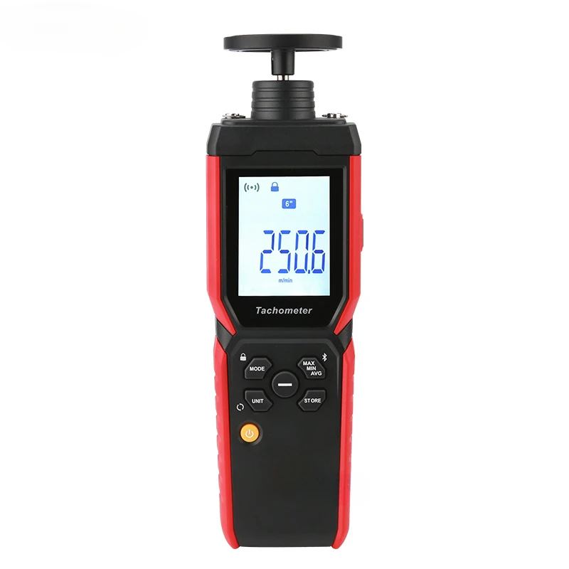 Speed Tachometer 2-in-1 Laser Tachometer Contact And Non-contact  Digital RPM Meter Spin 1 to 19999 RPM