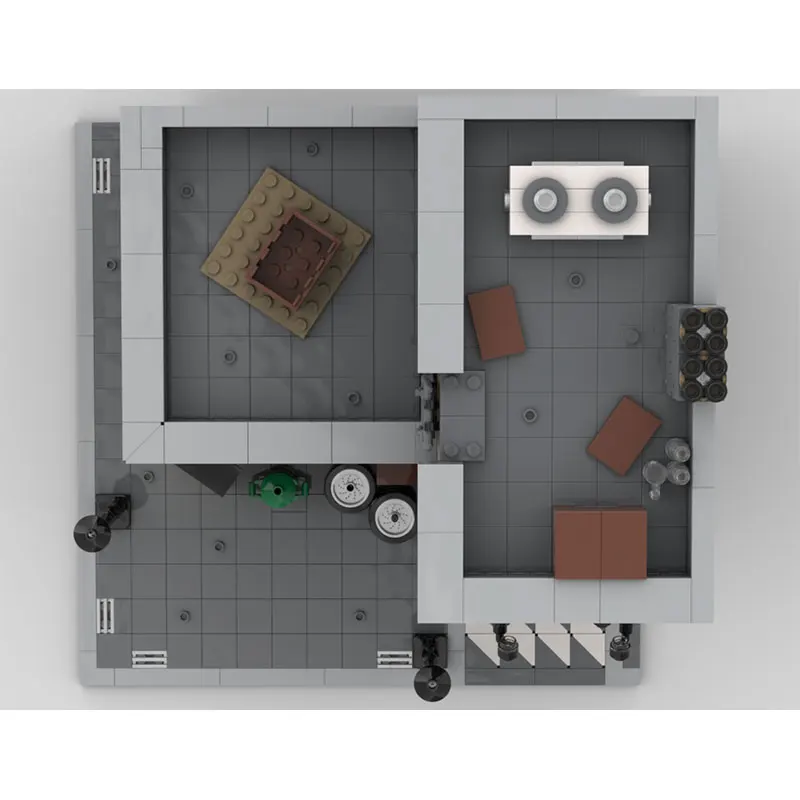 Zestaw klocków konstrukcyjnych MOC-2649 elementów, małe klocki do samodzielnego montażu, zabawka-puzzle, model, prezent, ozdoba