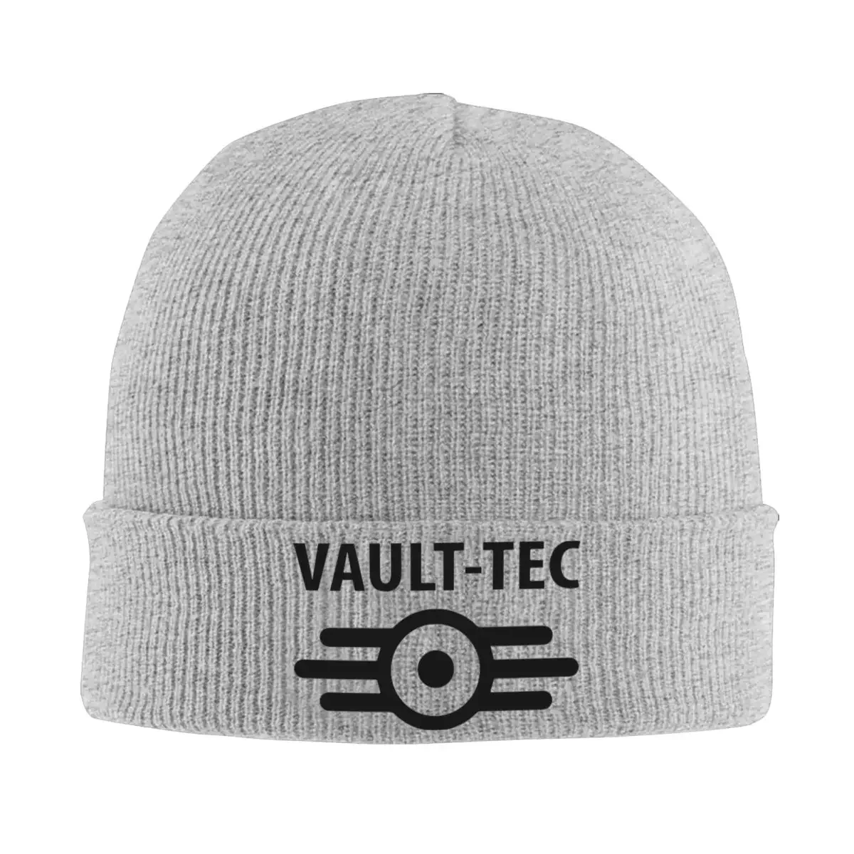 Vault-Tec Logo Bonnet Hats Fallouting Game Beanie Hat Printed Skullies Beanies Autumn Street Y2K Men Women Outdoor Warm Soft Cap