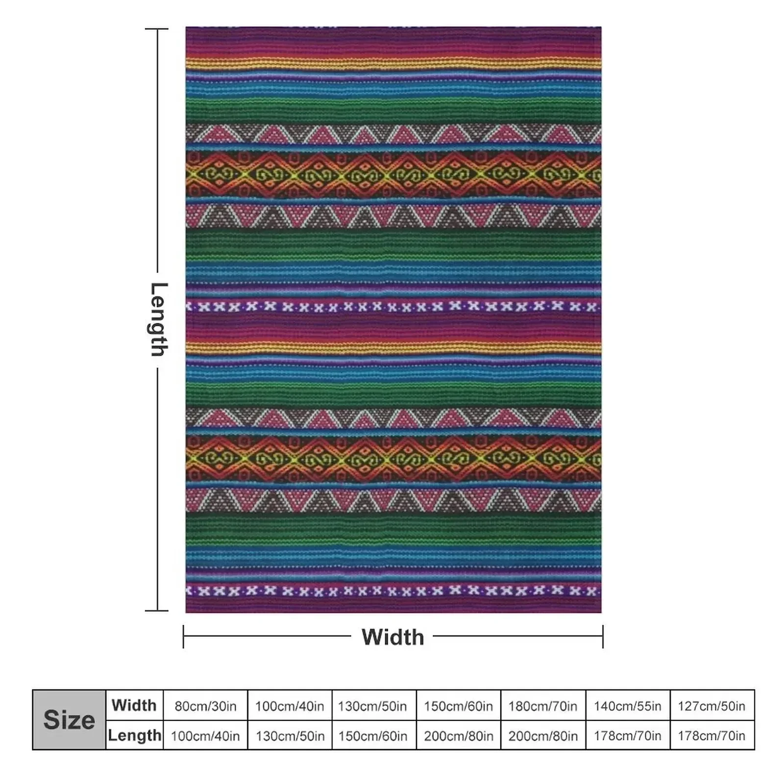 Peruvian textile pattern Throw Blanket couch cozy soft plush fuzzy picnic outdoor blanket