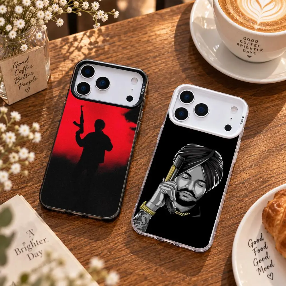 Punjabi Singer Sidhu Moose Wala Phone Case For iPhone 18 17 16 15 14 13 12 Pro Max Plus Slim Shockproof Phone Case Cover Shell