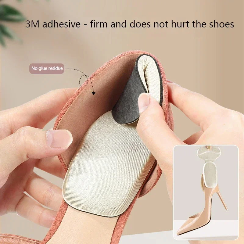 Heel Stickers Half Insoles for Women Foot Heel Pad Sports Shoe High Heels Back Sticker Pain Relief Protector Cushion Insole