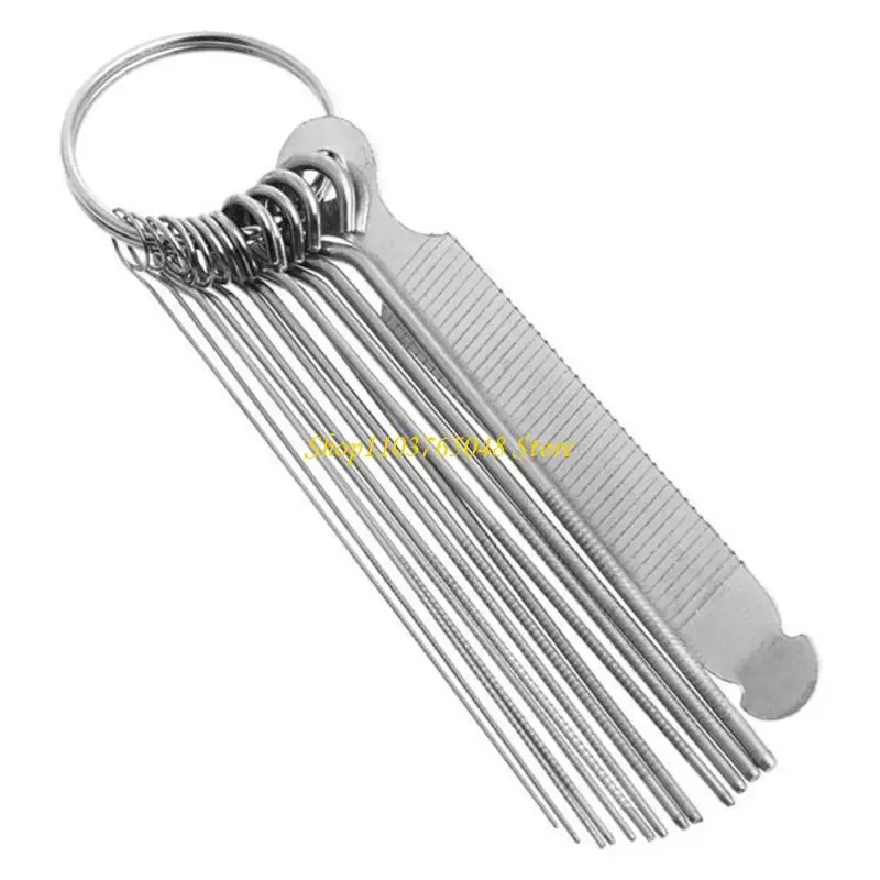 R53E Guitar Nut Slotting File Rods Slot Filing Set Luthier Replacement Accessory