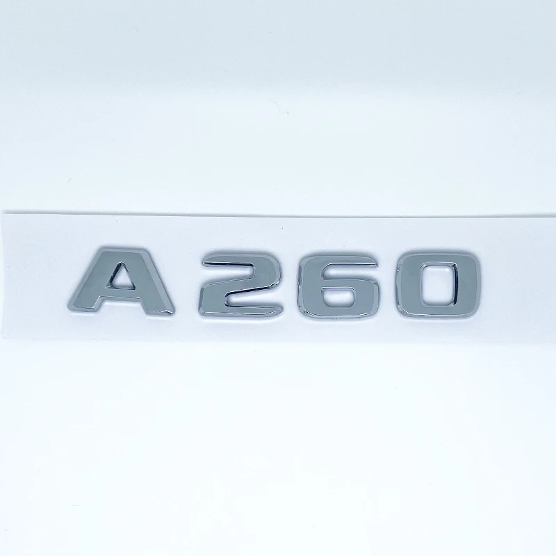 رسائل ثلاثية الأبعاد A180 A200 A220 A250 A260 A180d A220d 4Matic ABS شعار لمرسيدس بنز A سيارة الجذع الخلفي لاصق الشعار