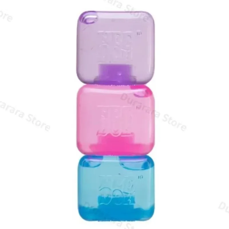 Needoh Transparent Glitter Squishy Fidget Toy Jelly Texture Soft Squeezy Stress Relief Toy Cute Heart Bear Ice Pop Sensory - view 4