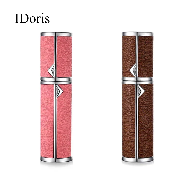 

IDoris 2P New Refillable Mini 5ML Perfume Spray Bottle Aluminum Spray Atomizer Portable Travel Cosmetic Container Perfume Bottle